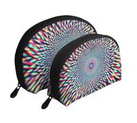 Uv Response Forest Fantasy Star e Meteor Patterns Stampato Trucco Borse 2 Pezzi Portatile Shell Travel Toiletry Bag, bianco, Taglia unica