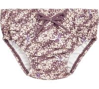 Playshoes Schwimmwindel Pannolino da Nuoto per Neonati e Bambini, Fiori Viola, 74/80 cm Unisex-Bimbi