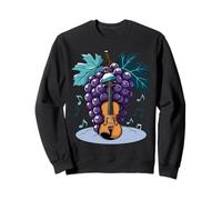 UVA Invernale Che Suona Il Violino - Design Musicale Diverte Felpa