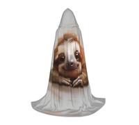 UVBDF Adorabile bradipo rinascimentale, mantello con cappuccio per adolescenti, gotico, medievale, cosplay, teatro, teatro