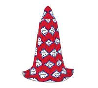 UVBDF Arkansas State Flag Renaissance Fair Outfit Mantello con cappuccio per adolescenti gotico medievale Cosplay Costume teatro teatro