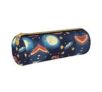 UVBDF Astuccio per cancelleria scolastico con cielo stellato, universo, spaziale, carino portapenne per ragazzi e ragazze, astuccio regalo per bambini, bianco, Taglia unica, Organizer per borse