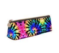 UVBDF Astuccio per matite per bambini, motivo tribù esotico, tie-dye, con cerniera, per penne e cosmetici, bianco, Taglia unica, Organizer per borse