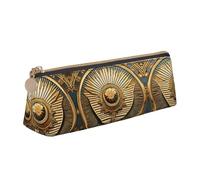 UVBDF Astuccio scolastico per bambini con cerniera, con motivo "Sun Old Egyptian Timeless Grace", con cerniera, per penne e cosmetici, bianco, Taglia unica, Organizer per borse