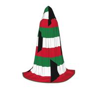 UVBDF Bandiera del Kuwait Rinascimento Fair Outfit Mantello con cappuccio per ragazzi gotico medievale Cosplay Costume teatro teatro