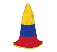 UVBDF Bandiera della Colombia Rinascimento Fair Outfit Mantello Con Cappuccio Per Adolescenti Gotico Medievale Cosplay Costume Teatro