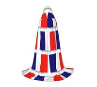 UVBDF Bandiera francese Rinascimento Fair Outfit mantello con cappuccio per adolescenti gotico medievale Cosplay Costume teatro teatro