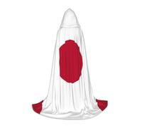 UVBDF Bandiera giapponese rinascimentale Fair Outfit mantello con cappuccio per adolescenti gotico medievale Cosplay Costume teatro teatro