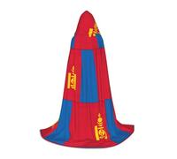 UVBDF Bandiera mongola rinascimentale Fair Outfit mantello con cappuccio per adolescenti gotico medievale Cosplay Costume teatro teatro