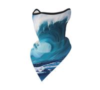 UVBDF Big Ocean Wave HD Face Cover Sciarpa, Traspirante per Corsa Campeggio Arrampicata