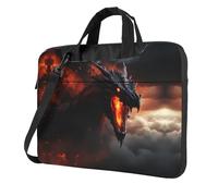 UVBDF Borsa a tracolla portatile minimalista con stampa drago magico semplice e leggera borsa a tracolla per uomo regalo di compleanno, Nero , 14 inch