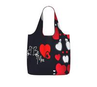 UVBDF Borsa pieghevole riutilizzabile con stampa di buon San Valentino Borsa da viaggio in poliestere lavabile da 25 l per vacanze