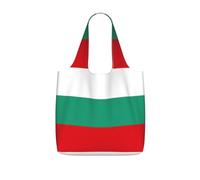 UVBDF Borsa pieghevole riutilizzabile da viaggio in poliestere 25l con stampa bandiera bulgara