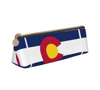 UVBDF Colorado - Astuccio per matite con bandiera dello Stato del Colorado, astuccio per cancelleria portatile, grande capacità, borsa organizer, bianco, Taglia unica, Astuccio per trucchi