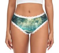 UVBDF Crazy Save - Mutandine da donna con stampa lamantino, con bordo in pizzo, elasticizzate, hipster, da indossare tutti i giorni