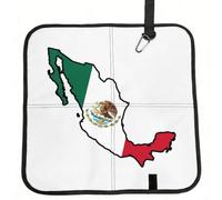 UVBDF Cuscino pieghevole pieghevole con bandiera del Messico, per esterni, compatto, portatile, per panchina da picnic