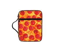 UVBDF Custodia protettiva 3D per pizza e peperoni, elegante, stampata, resistente all'usura, per viaggi, chiesa e lezioni bibliche