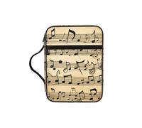 UVBDF Custodia protettiva per la Bibbia stampata con note musicali, custodia resistente all'usura per viaggi in chiesa e lezioni bibliche