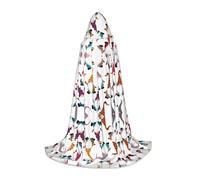 UVBDF Divertente costume da gnomi rinascimentali con cappuccio, per adolescenti, gotico, medievale, cosplay, teatro, teatro