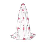 UVBDF Fenicotteri su bianco rinascimentale Fair Outfit mantello con cappuccio per adolescenti gotico medievale Cosplay Costume teatro teatro