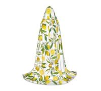 UVBDF Fresh Tropical Lemons Renaissance Fair Outfit Mantello con cappuccio per ragazzi gotico medievale Cosplay Costume teatro teatro
