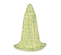 UVBDF Giallo limoni freschi rinascimentali Fair Outfit mantello con cappuccio per adolescenti gotico medievale Cosplay Costume teatro teatro