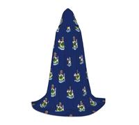 UVBDF Maine State Flag Renaissance Fair Outfit Mantello con cappuccio per ragazzi gotico medievale Cosplay Costume teatro teatro