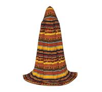 UVBDF Mantello con cappuccio per ragazzi stile gotico medievale costume da palcoscenico rinascimentale con motivo nativo americano