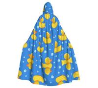 UVBDF Mantello incappucciato del poliestere dell'anatra dell'immagine del fumetto per l'adulto, mantello della strega del mago di Cosplay per Halloween, giorno di San Patrizio