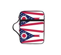 UVBDF Ohio State Flag elegante stampato Bibbia protezione borsa resistente all'usura custodia per viaggi chiesa & lezioni bibliche