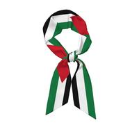 UVBDF Palestina Flag1 Moda Colorato Sciarpa Fantasia Per Le Donne Leggero Moda Sciarpe Per La Primavera Autunno, Nero , Etichettalia unica