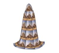 UVBDF Piramidi d'Egitto Rinascimento Fair Outfit Mantello con Cappuccio per Adolescenti Gothic Medievale Cosplay Costume Stage