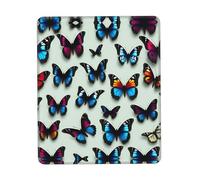 UVBDF Tappetino per mouse da gioco con farfalle e violoncello anti-sfilacciamento, superficie testurizzata di alta qualità, base in gomma antiscivolo, tappetino per mouse da gioco