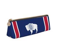 UVBDF Wyoming - Astuccio per matite con bandiera dello Stato del Wyoming, astuccio per cancelleria portatile, grande capacità, astuccio, bianco, Taglia unica, Astuccio per trucchi