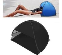Uveego - Tenda parasole a forma di mini testa, design antivento e portatile per la protezione solare, supporto superiore per telefono e borse portaoggetti bilaterali, per prendere il sole in spiaggia