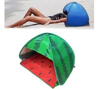 Uveego - Tenda parasole a forma di mini testa, design antivento e portatile per la protezione solare, supporto superiore per telefono e borse portaoggetti bilaterali, per prendere il sole in spiaggia