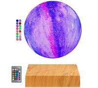 UVEHAS Lampada lunare a levitazione - 16 colori LED lampada lunare galattica galleggiante, luci notturne a levitazione magnetica con telecomando, per l'ufficio, la casa e la stanza