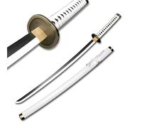 Uvency Legno Roronoa Zoro Spada Complessiva 41 Pollici Giapponese Ninja Katana Samurai Spada Anime Texture Originale per Gli Amanti Di One Piece Anime, Cosplay Puntelli Giocattoli, Wado Ichimonji C/