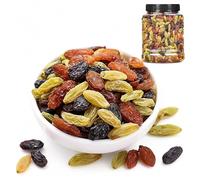 Uvetta Premium Tricolore Lattina Da 500 G - Frutta Secca Grande, Carnosa E Pronta Mangiare For Spuntini, Dolci, Fiocchi D'avena Yogurt