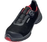 Uvex 1 G2 Halbscarpe S3 68402 Nero, rosso (68402) 51 (Weite 11)