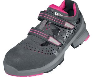 Uvex 1 Sandali da donna S1 85608 Grigio, Rosa (85608) 38 (Weite 11)
