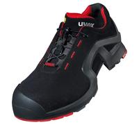Uvex 1 scarpe da lavoro X-Tended Support, scarpe antinfortunistiche S3 per uomo e donna, colore rosso/nero