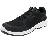 Uvex 1 Sport Scarpe da Lavoro Antinfortunistiche S3 SRC | Scarpa Antinfortunistica Bassa | Puntale Metal Free | Nero