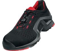 UVEX Scarpa Bassa 1 X-tended Support S1 SRC W11, Sicurezza Unisex-Adulto, Nero Rosso, 41 EU