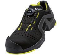 Uvex 1 x tended Support Scarpe da Lavoro - Scarpe Antinfortunistiche S1 P SRC ESD - Chiusura Boa - Nero Lime, Taglia: 41