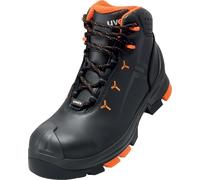 Uvex 2 Stivali S3 65032 Nero, Arancione (65032) 46 (Weite 10)