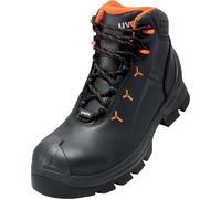 Uvex 2 Stivali S3 65232 Nero, Arancione (65232) 43 (Weite 14)