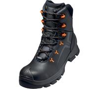 Uvex 2 Stivali S3 65303 Nero, Arancione (65303) 48 (Weite 12)