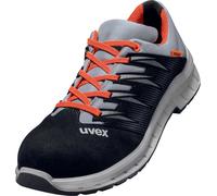 Uvex 2 Trend Halbscarpe S2 69098 Nero, grigio, rosso (69098) 50 (Weite 11)