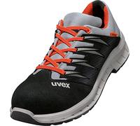 Uvex 2 Trend - Scarpe da lavoro per uomo e donna S2, con punta in acciaio, Grigio (grigio, arancione, nero.), 49 EU